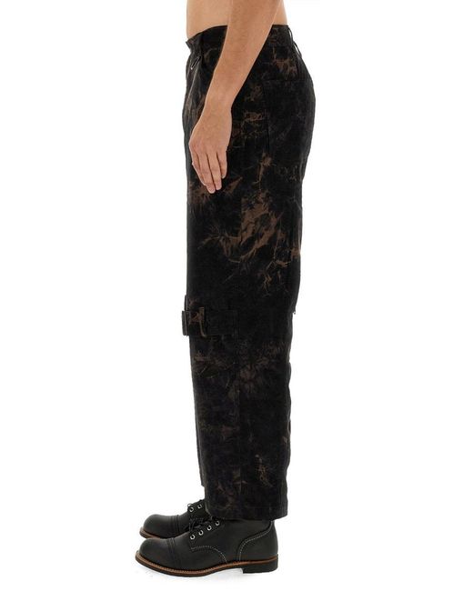 A.I.E. Black Ribbed Pants for men