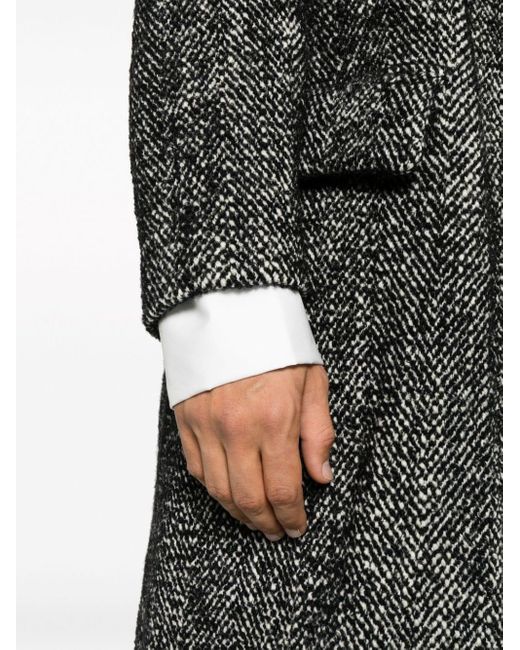 Dries Van Noten Black 00110 Rusty 7059 M.W.Coat for men