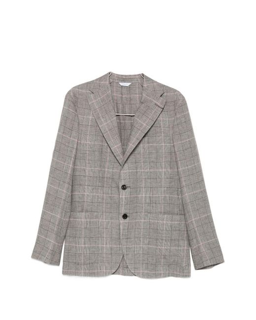 Boglioli Gray Line Double-Breasted Jacket
