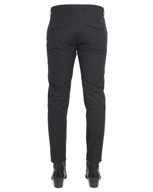 Department 5 Blue Pants With Logo Patch for men