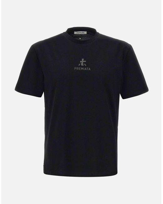Premiata Schwarzes T-Shirt Mit Reflektierendem Logo in Black für Herren