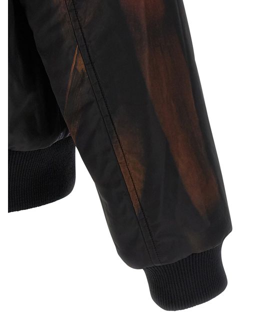 'Volker' chaqueta de bombardero reversible Dries Van Noten de hombre de color Blue