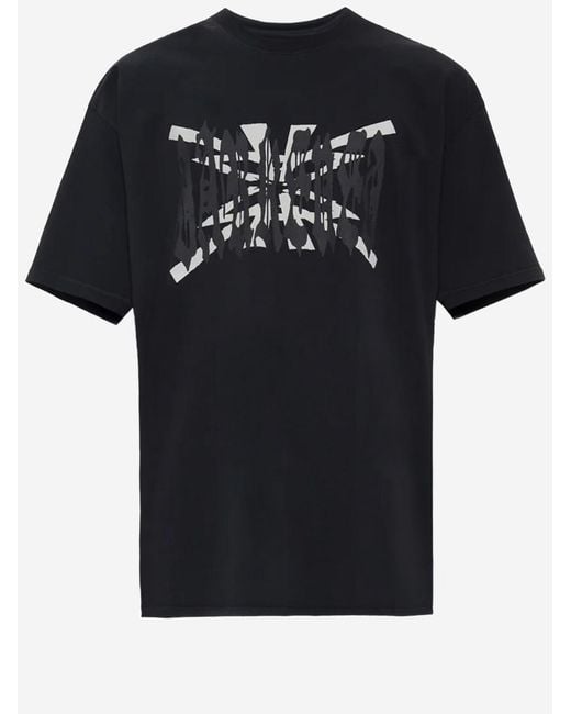 44 Label Group Black Hard Music Cotton T Shirt for men