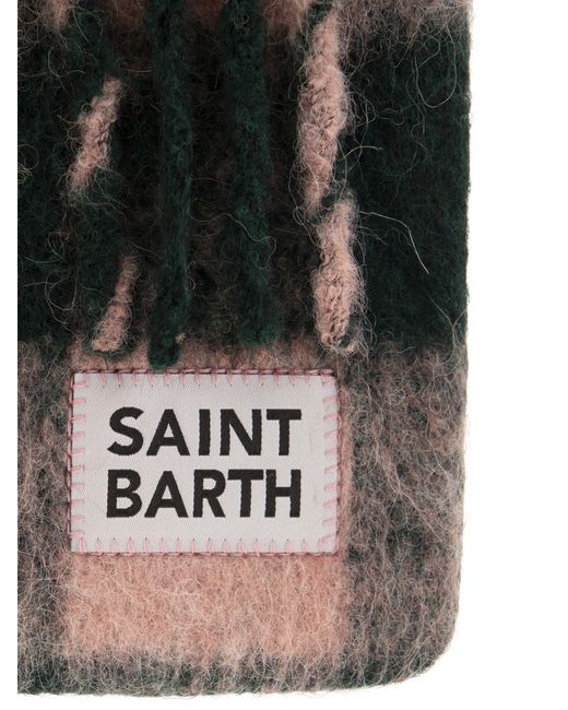 Mc2 Saint Barth Black Rand Clutch -Tasche mit Schultergurt