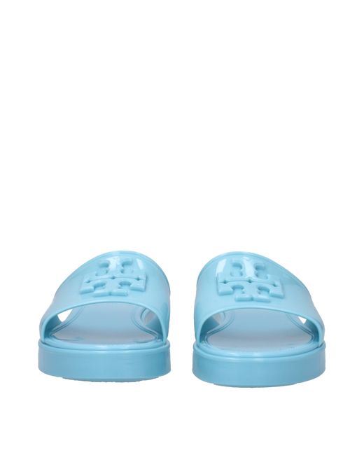 Tory Burch Blue E Pantoffeln und Hufe Frauen himmlischer Gummi