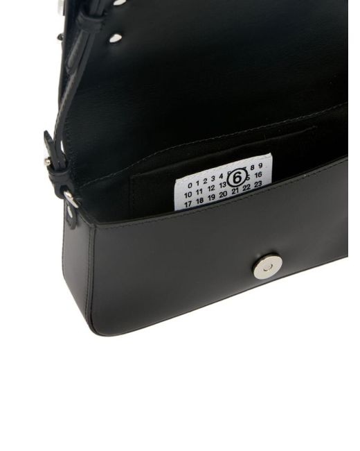 MM6 by Maison Margiela Black Bracelet Leather Handbag