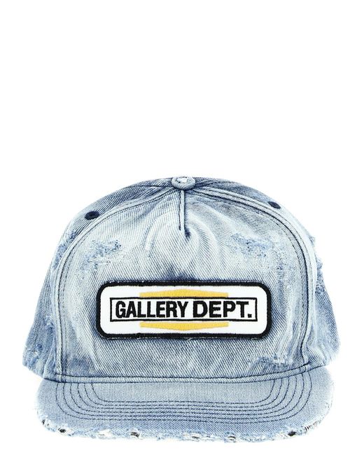 GALLERY DEPT. Blue 'Mechanic Patch' Cap for men