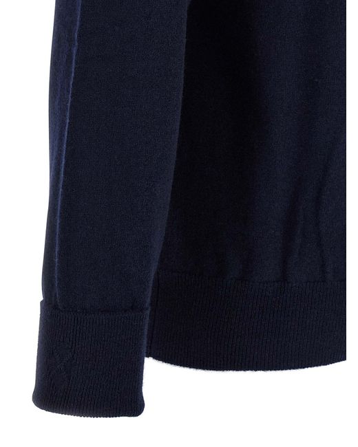 Ballantyne Blue V-Neck Sweater Sweaters And Cardigans for men