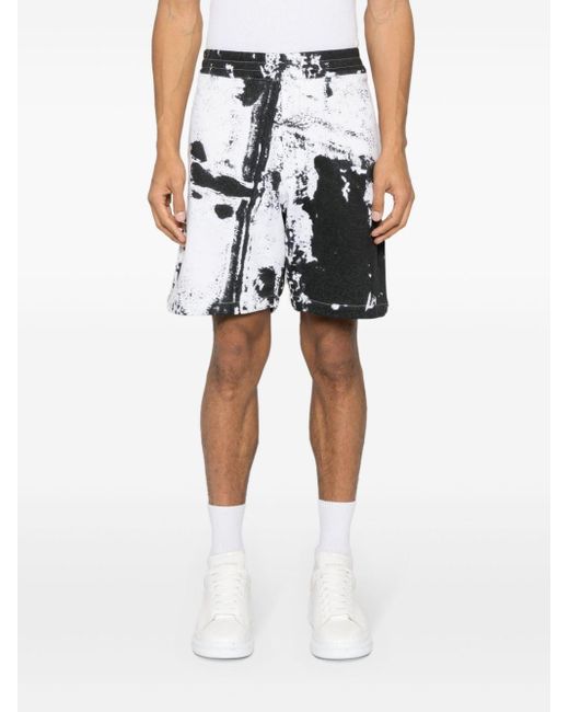 Alexander McQueen Shorts Mit Farbklecks-Print in Multicolor für Herren