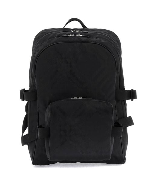 Ered Jacquard Backpack Burberry pour homme en coloris Black