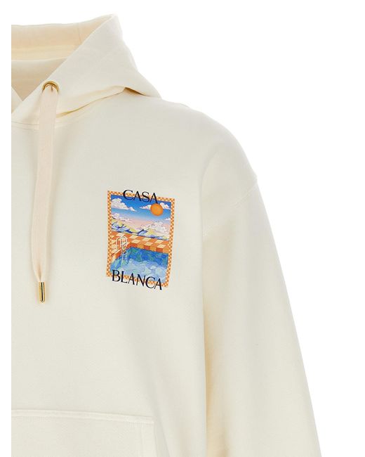 'The Surreal Pool' sudadera con capucha Casablanca de hombre de color White
