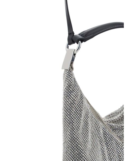 Benedetta Bruzziches Gray Bella Ciao Shoulder Bag