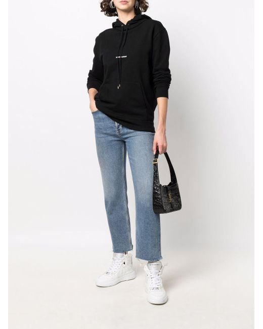 Hoodie À Logo Imprimé Saint Laurent en coloris Black