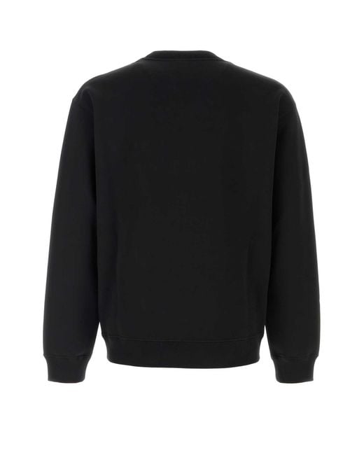 Valentino Garavani Black Cotton Sweatshirt for men