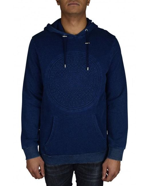 Balmain Blue Sweatshirt for men