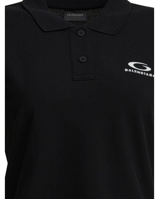Balenciaga Black "loop Sports Icon" Polo Shirt