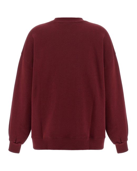 ROTATE BIRGER CHRISTENSEN Red Heavy Sweat' Sweatshirt