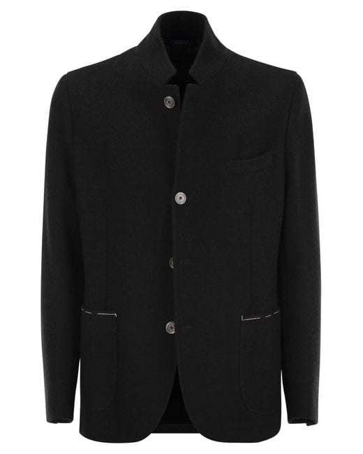 Fedeli Black Damon Cashmere Blazer for men