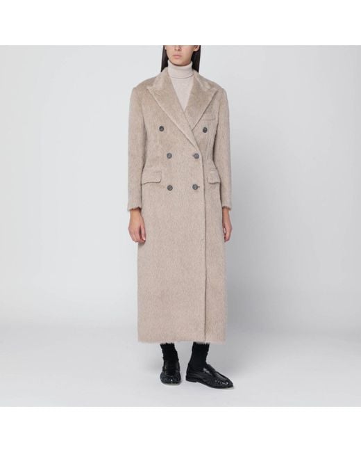 Tagliatore Natural Double-Breasted Coat