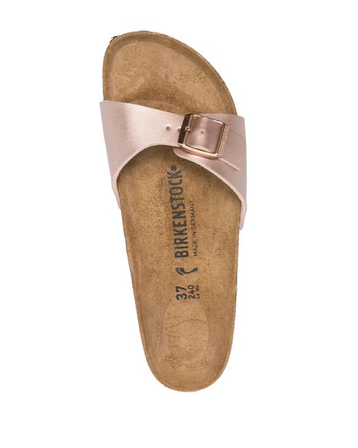 Birkenstock White Madrid Copper, Birko Flor Shoes