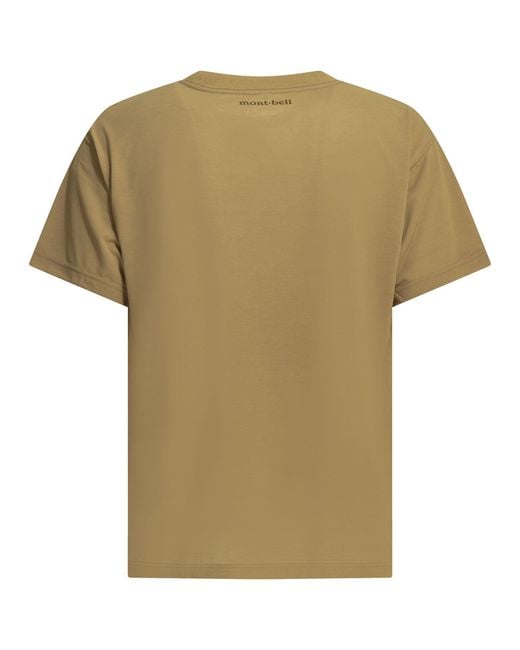 Montbell Green Polyester T-Shirt