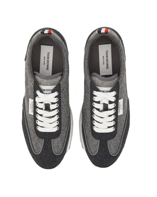 Thom Browne White Tech Runner Sneaker for men