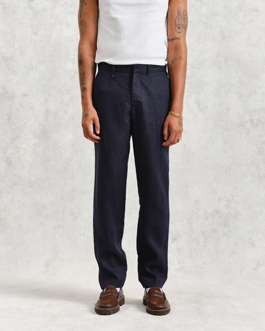 Wax London Blue Trousers for men