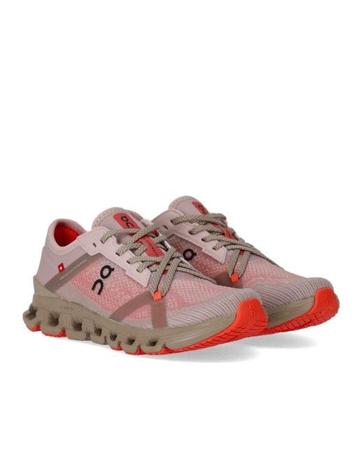 On Shoes Pink Cloud X 4 Ad Mauve Salm Sneaker for men