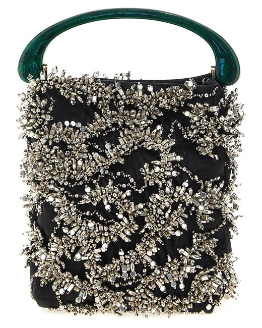 Dries Van Noten 'w.l.'handtas in het Black