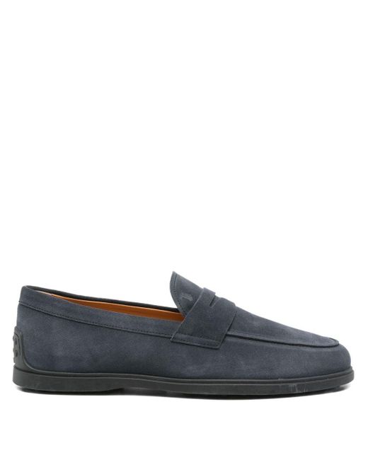 Tod's Blue Tod 's Wildleder -Leder -Ladung