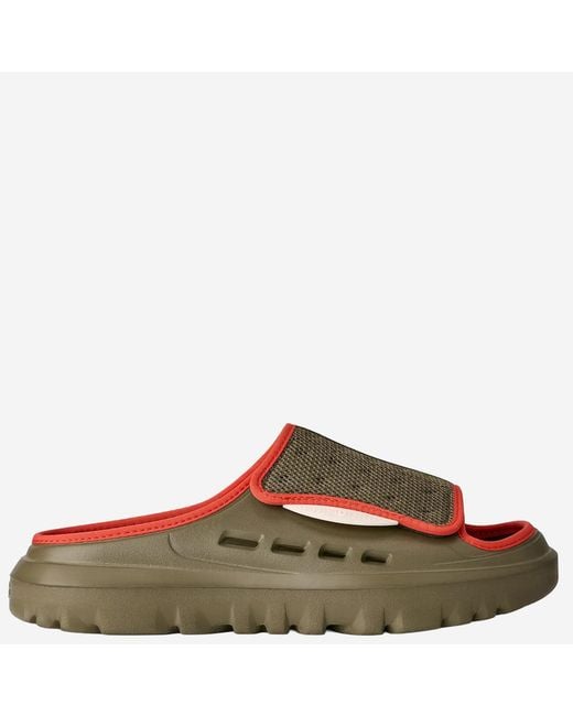 Ugg Brown Peakmod Rubber Sandals With Technical Mesh