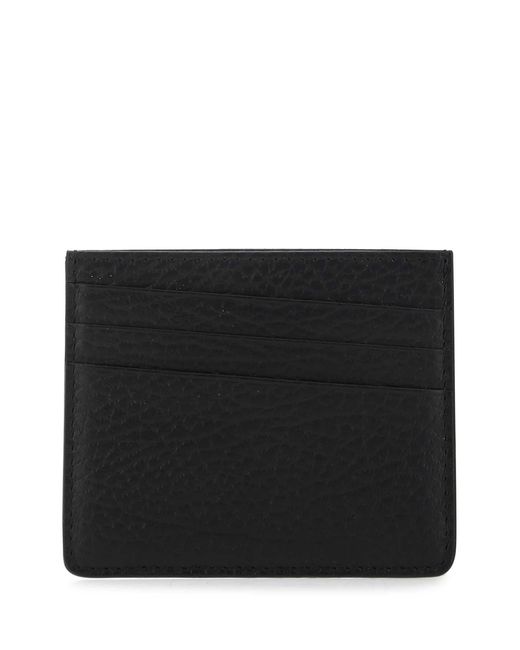 Maison Margiela Black Leather Card Holder for men