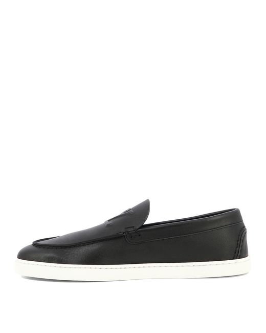 Nauticos Varsiboat De Piel Christian Louboutin de hombre de color Black
