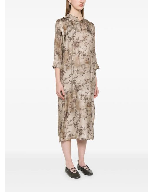 Uma Wang Natural Agina Midi Kleid