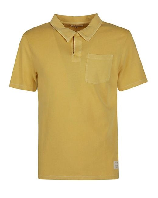 Merz B. Schwanen Yellow Organic Cotton Polo Shirt for men