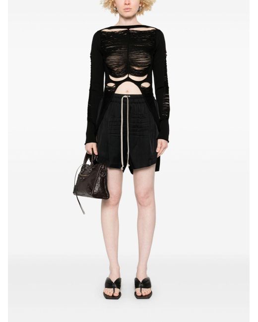Rick Owens Tanja Top in het Black