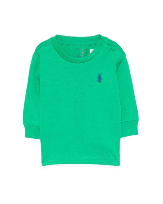 Polo Ralph Lauren Green T Shirt With Logo