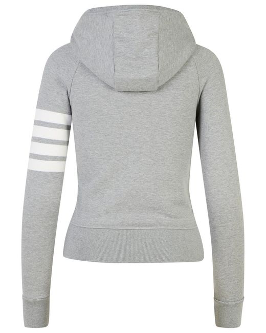 Suéter de algodón gris '4 bar' Thom Browne de color Gray