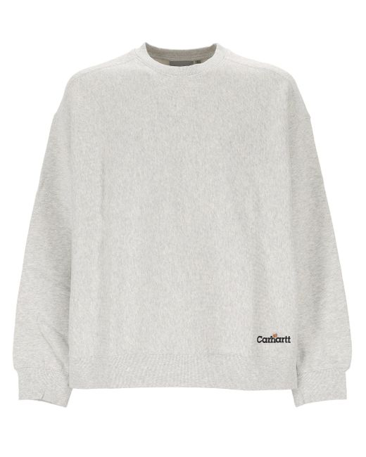 Label Script Globos Corte de la sudadera Carhartt de hombre de color White