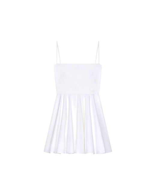 Givenchy Poplin Mini-jurk Met Split in het White