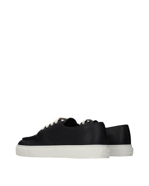 Prada Black Sneakers Leather for men