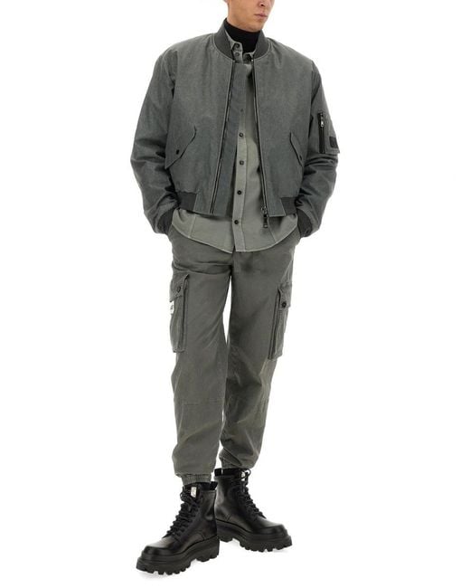 Dolce & Gabbana Gray Classic Bomber Jacket for men