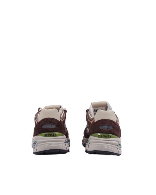 Premiata Brown Sneakers Mase Burgundy