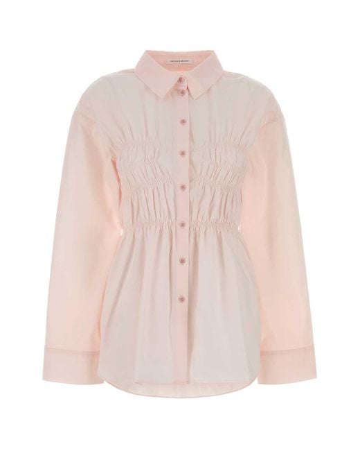 CECILIE BAHNSEN Pink Regular Solid Shirt