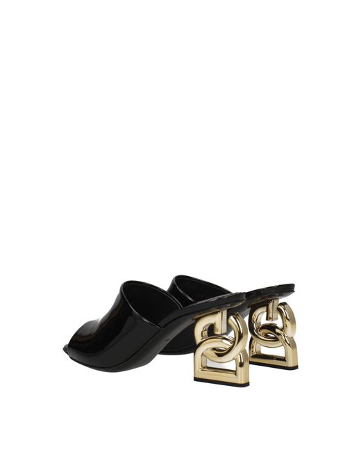 Dolce & Gabbana Black Dolce&Gabbana Sandals Paint for men