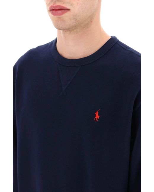 Polo Ralph Lauren Sweatshirt mit aufgesticktem -Logo in Blue für Herren