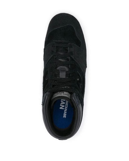 Junya Watanabe Black X New Balance Bb650 Suede Sneakers for men