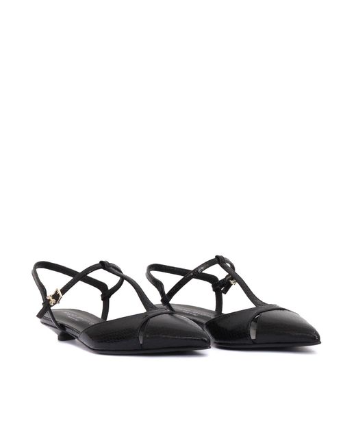 Sergio Levantesi White Slingback Fiamma5 Aspis Nero
