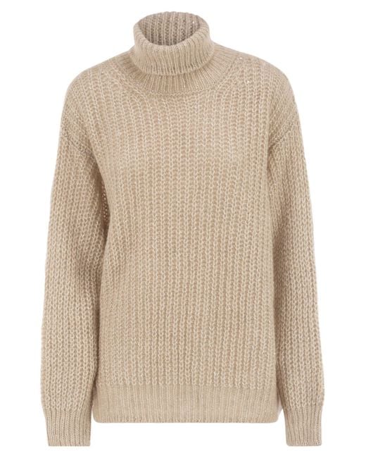 Herno Natural Wool And Alpaca Turtleneck Jumper