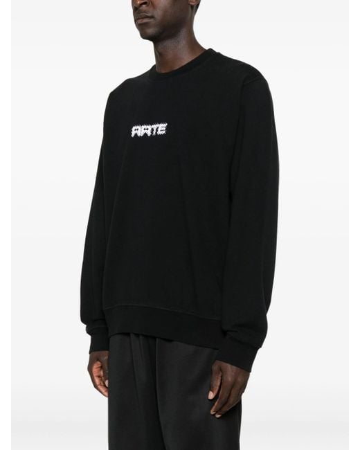 Arte' Black Arte Pixel Crewneck